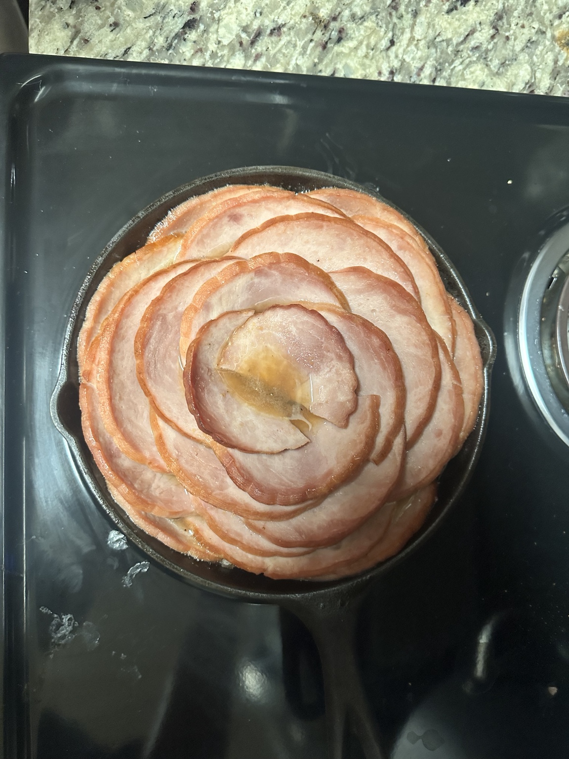 Ham I cooked in a skillet