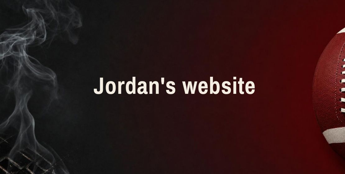 Jordan's Website header